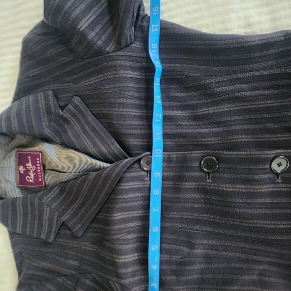 Vintage Mulberry Wool Blazer UK10 – Ralph Lauren Era, Made in England - Picture 12 of 13